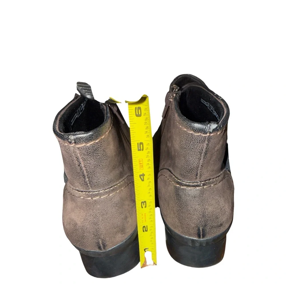 Clarks Cloudsteppers Womens Caddell Rush Booties‎ Brown Ankle Boots 11 Comfort